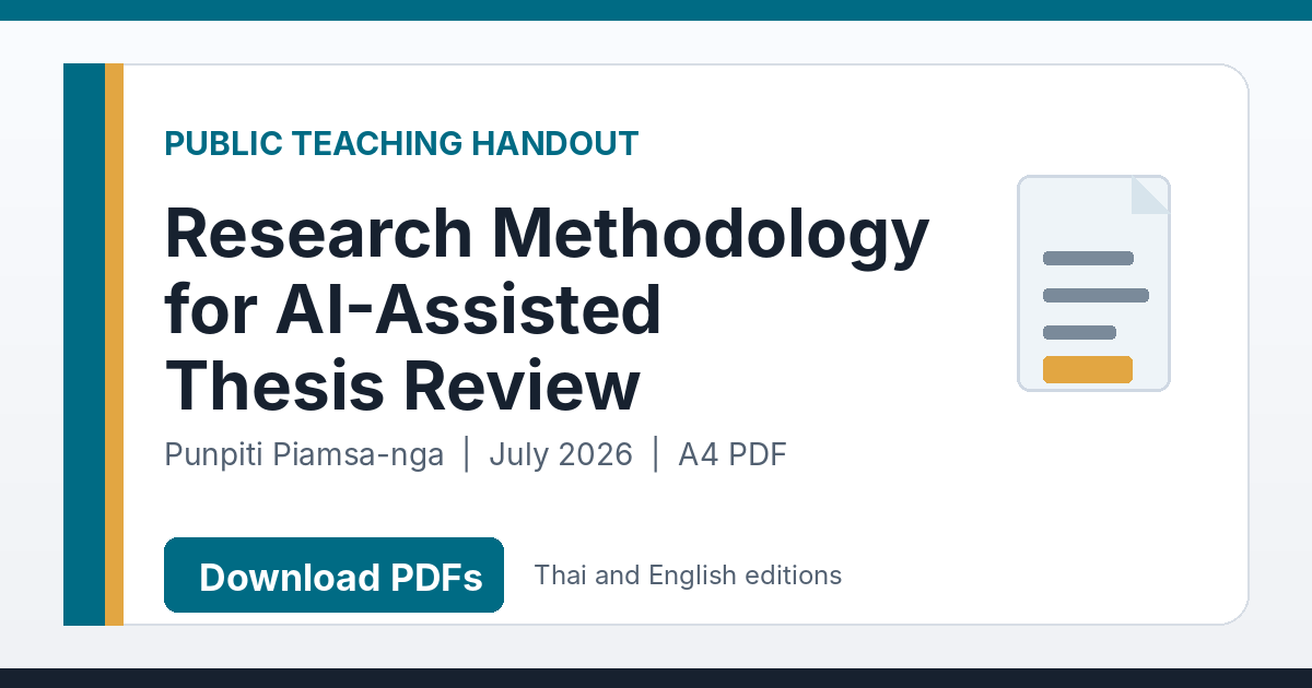 Research Methodology for AI-Assisted Thesis Review