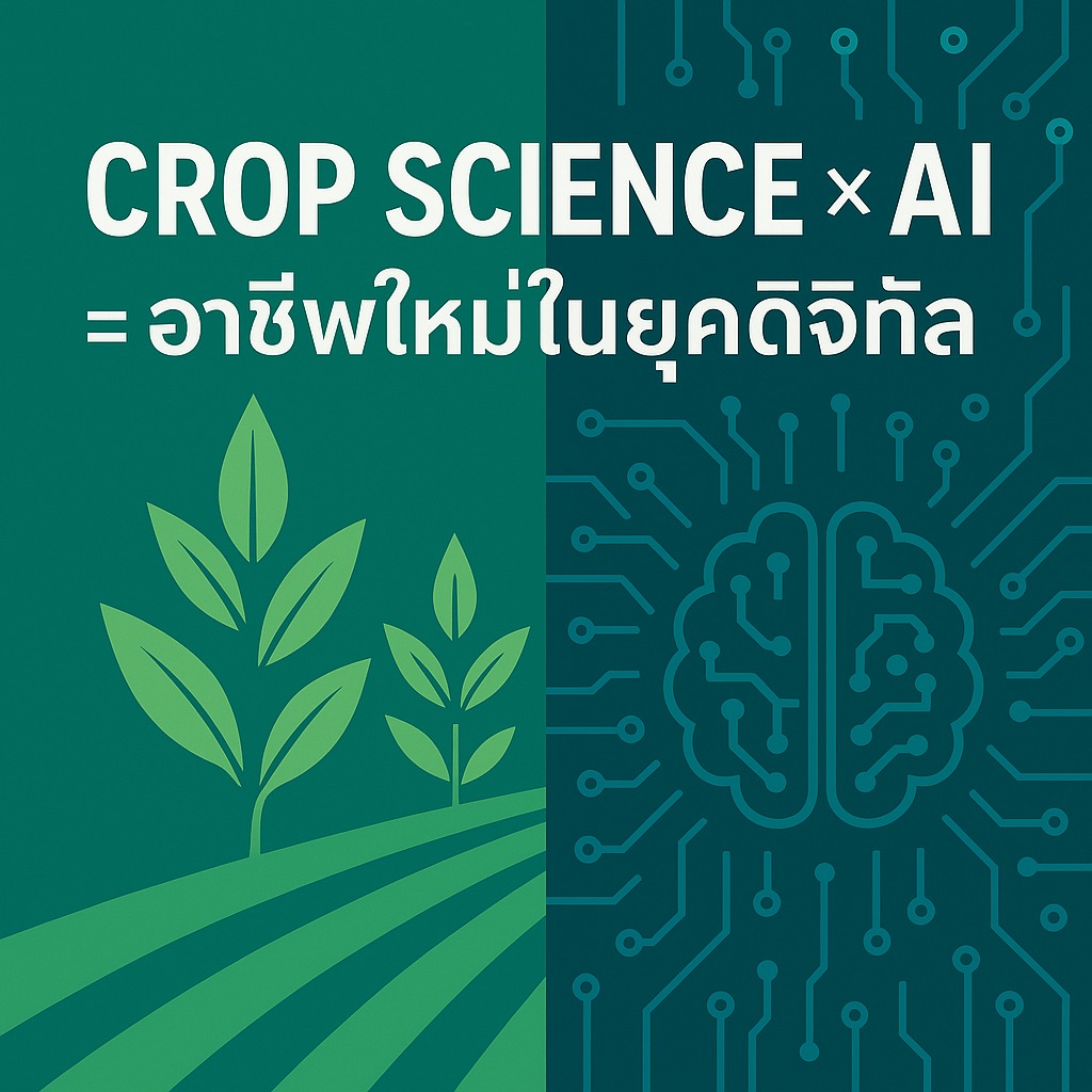 ภาพประกอบบทความเรื่อง AI-Integrated Crop Science