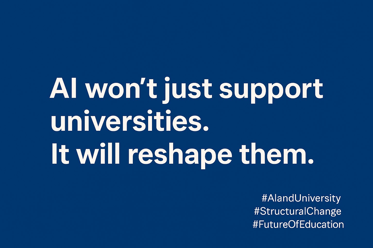 ภาพประกอบบทความเรื่อง AI กำลังเปลี่ยนโครงสร้างมหาวิทยาลัย