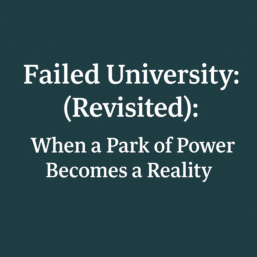 ภาพประกอบบทความเรื่อง Failed University Revisited