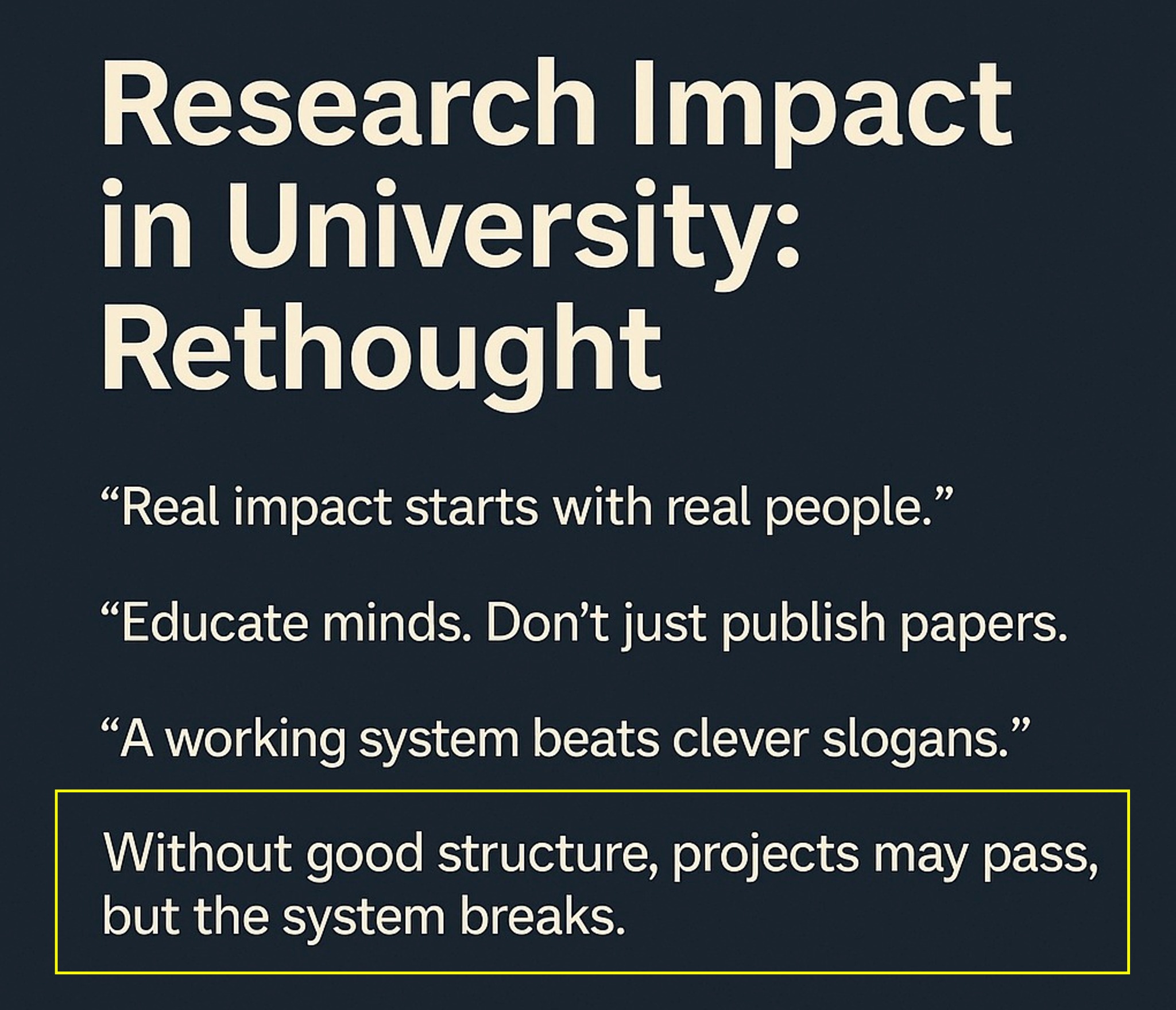 ภาพประกอบบทความเรื่องกลยุทธ์วิจัยควรเริ่มจากบัณฑิตไม่ใช่แค่ตีพิมพ์