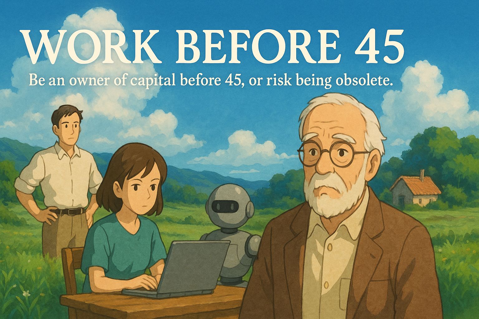 ภาพประกอบบทความเรื่องโลกหลังระบบ early retire ที่อายุ 45