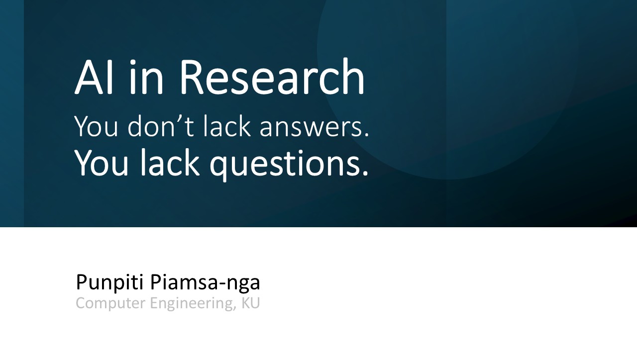 ภาพประกอบบทความเรื่อง Thinking with AI ในหลักสูตร Product Development